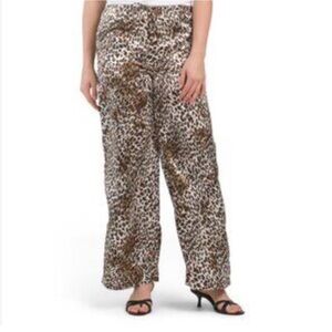 Project Rebel leopard animal print TikTok trend pant’s Woman’s Medium